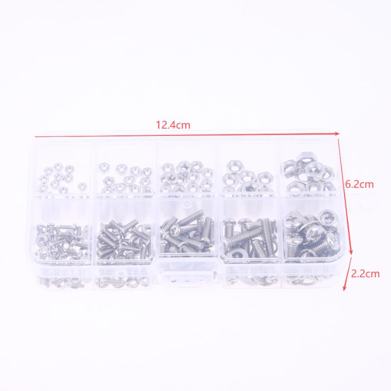Home Improvement Industry - 320Pcs Screws Nuts Washers Set M2