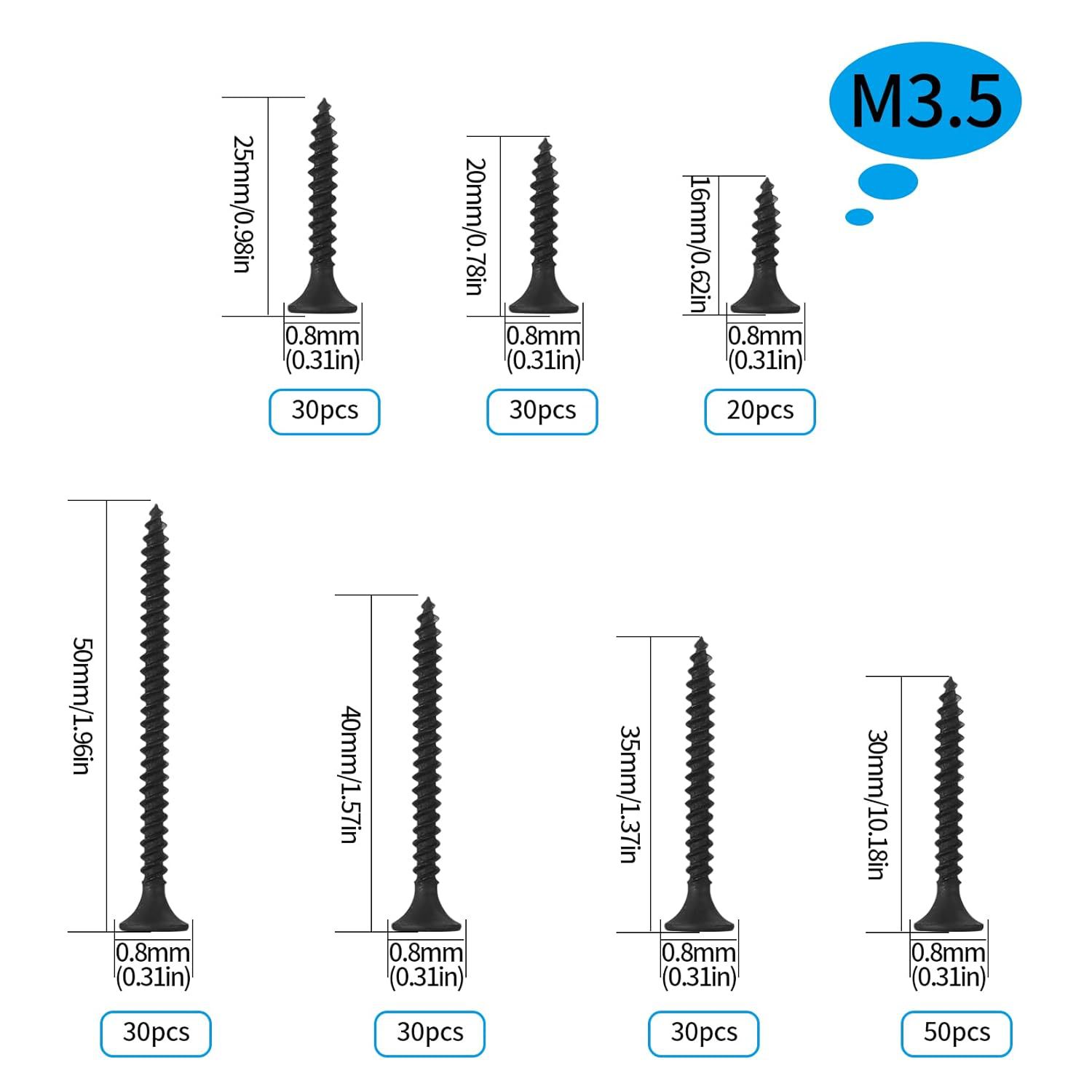 220-Piece Black Wood Screws Se - đánh giá và giá Home Improvement Handyman