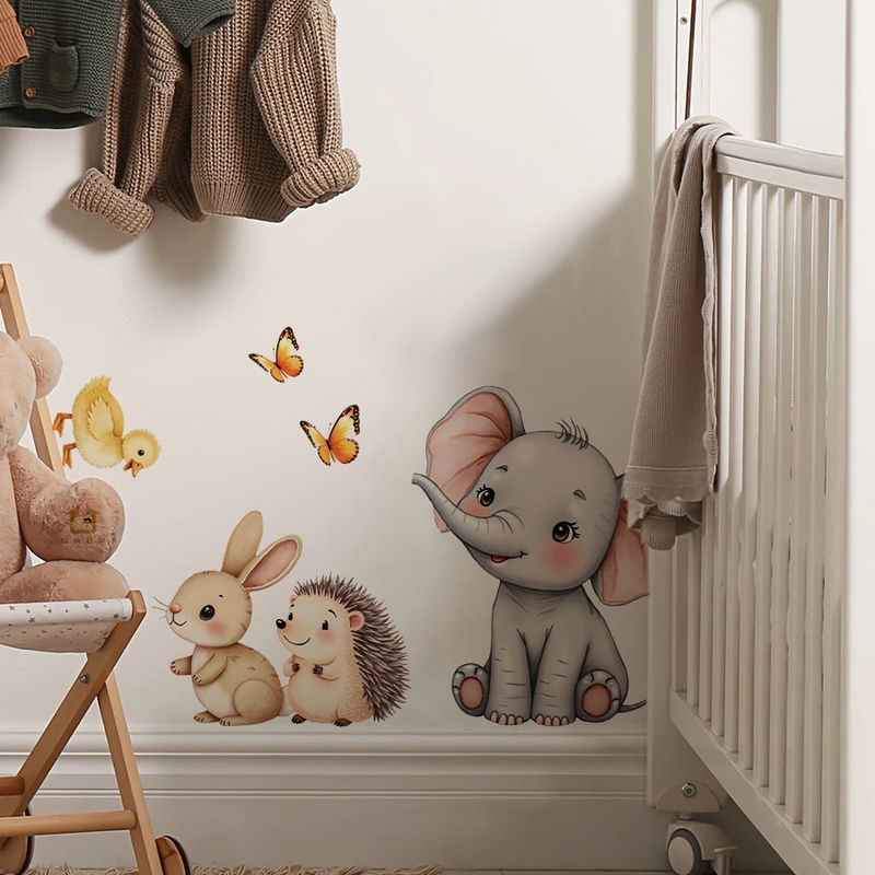 Cartoon Animal Wall Sticker -  - đánh giá và giá Home Improvement Kids